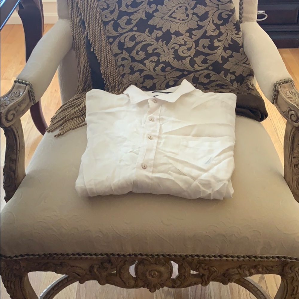 Nautica linen button down/dress shirt